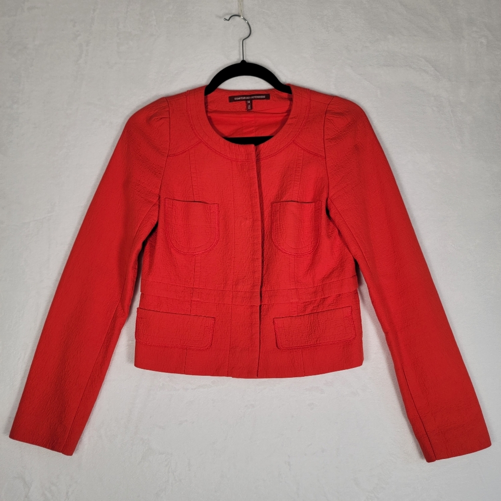 Comptoir des Cortonniers Short Vest in Red, Size 34 (US 0-2)